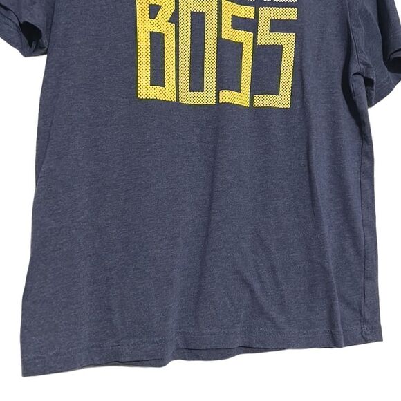 Under Armour T-shirt Boy's Size XL Blue Call Me Boss Short Sleeve Heatgear Loose - Picture 3 of 9